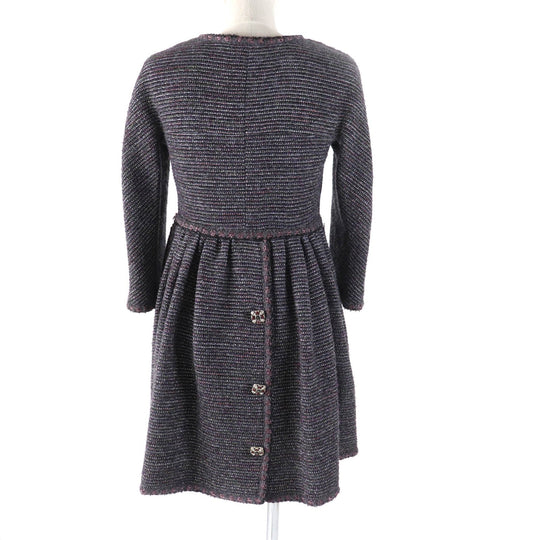 CHANEL coat P42301 Outer material: 68% wool, Outer material: 22% nylon, Outer material: 7% rayon, Outer material: 3% polyester, Lining: 100% silk Multi Women 34 Used Authentic