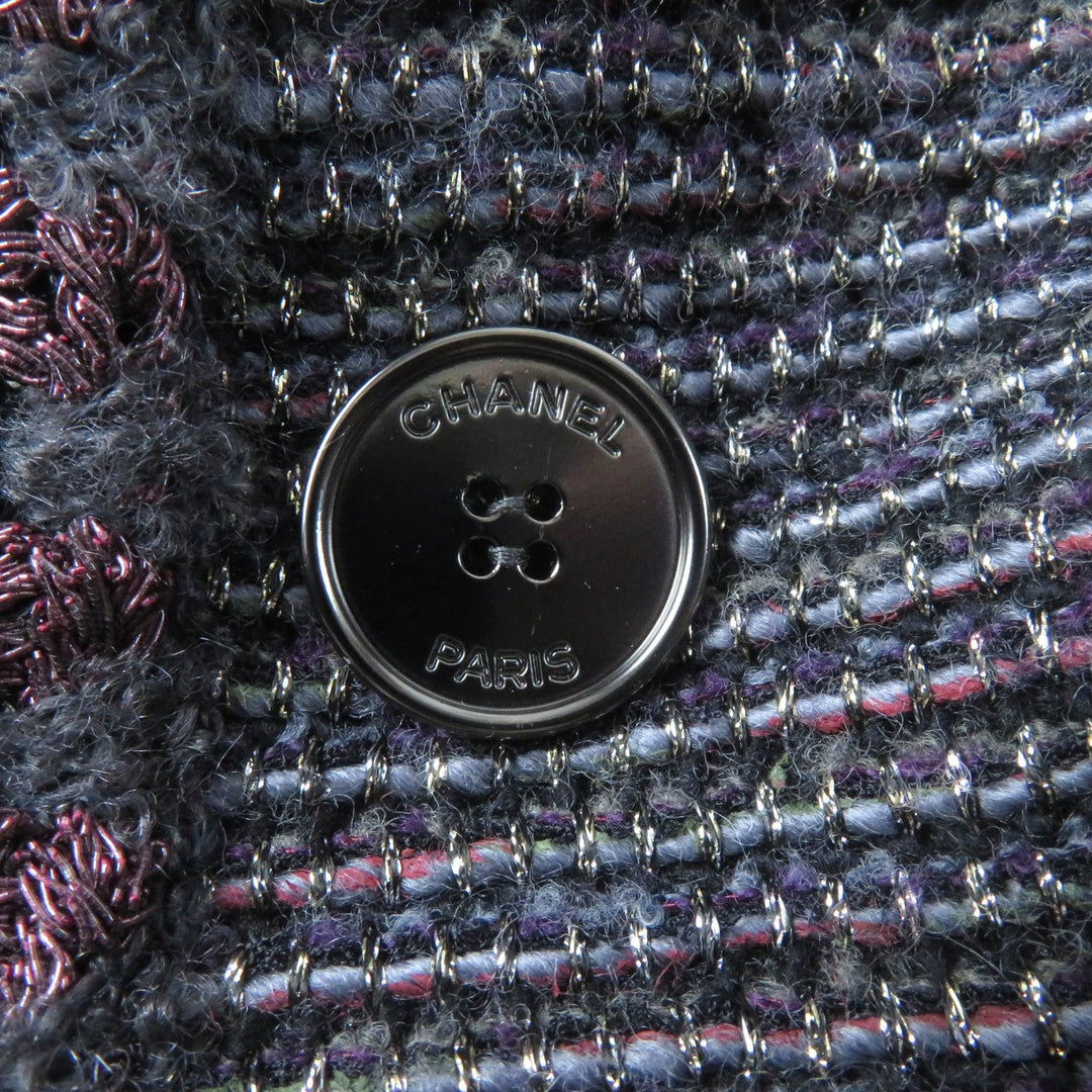 CHANEL coat P42301 Outer material: 68% wool, Outer material: 22% nylon, Outer material: 7% rayon, Outer material: 3% polyester, Lining: 100% silk Multi Women 34 Used Authentic
