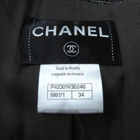 CHANEL coat P42301 Outer material: 68% wool, Outer material: 22% nylon, Outer material: 7% rayon, Outer material: 3% polyester, Lining: 100% silk Multi Women 34 Used Authentic