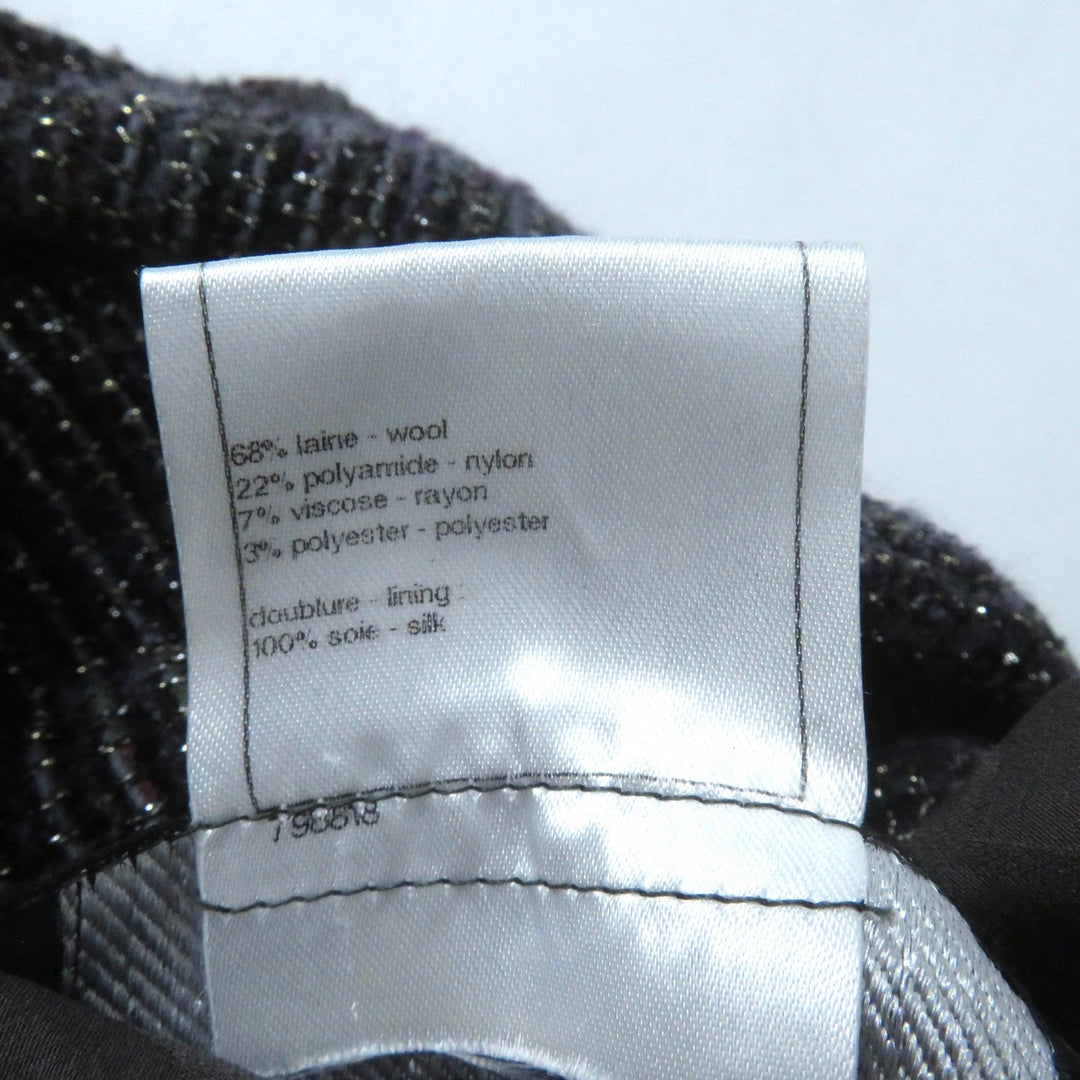 CHANEL coat P42301 Outer material: 68% wool, Outer material: 22% nylon, Outer material: 7% rayon, Outer material: 3% polyester, Lining: 100% silk Multi Women 34 Used Authentic
