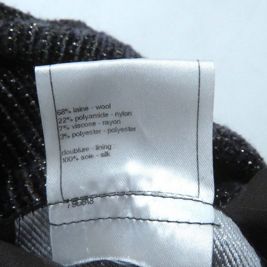 CHANEL coat P42301 Outer material: 68% wool, Outer material: 22% nylon, Outer material: 7% rayon, Outer material: 3% polyester, Lining: 100% silk Multi Women 34 Used Authentic