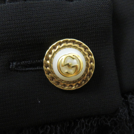 GUCCI one piece 445253 Outer: 98% rayon, Outer: 2% polyurethane, Part: 100% nylon, Part: 70% rayon, Part: 30% nylon Black pink Women S Used Authentic