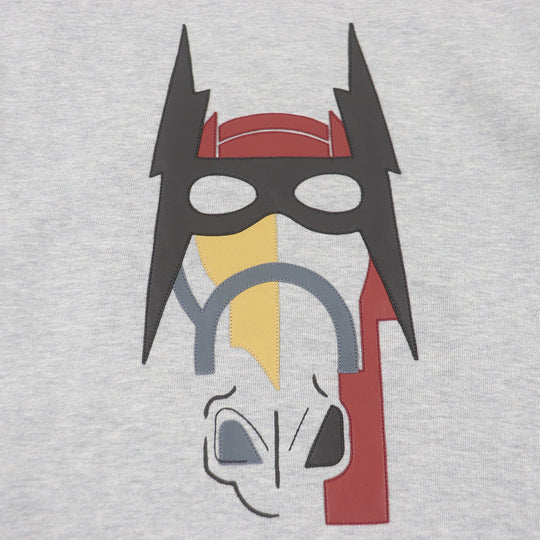 HERMES sweat Main: 100% cotton, Part: 90% cotton, Part: 10% polyurethane, Part: Sheep leather gray mens S Used Authentic