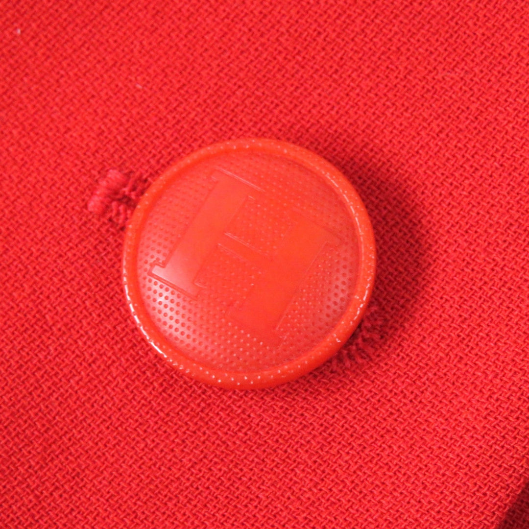 HERMES setup Outer: 100% wool, Lining: 100% acetate Red type Vermilion Women Used Authentic