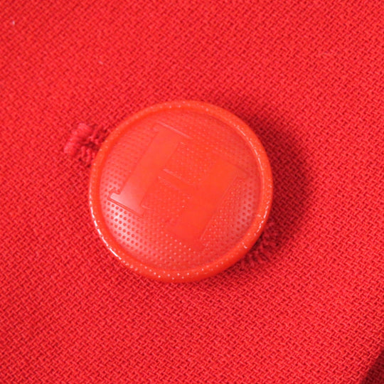 HERMES setup Outer: 100% wool, Lining: 100% acetate Red type Vermilion Women Used Authentic