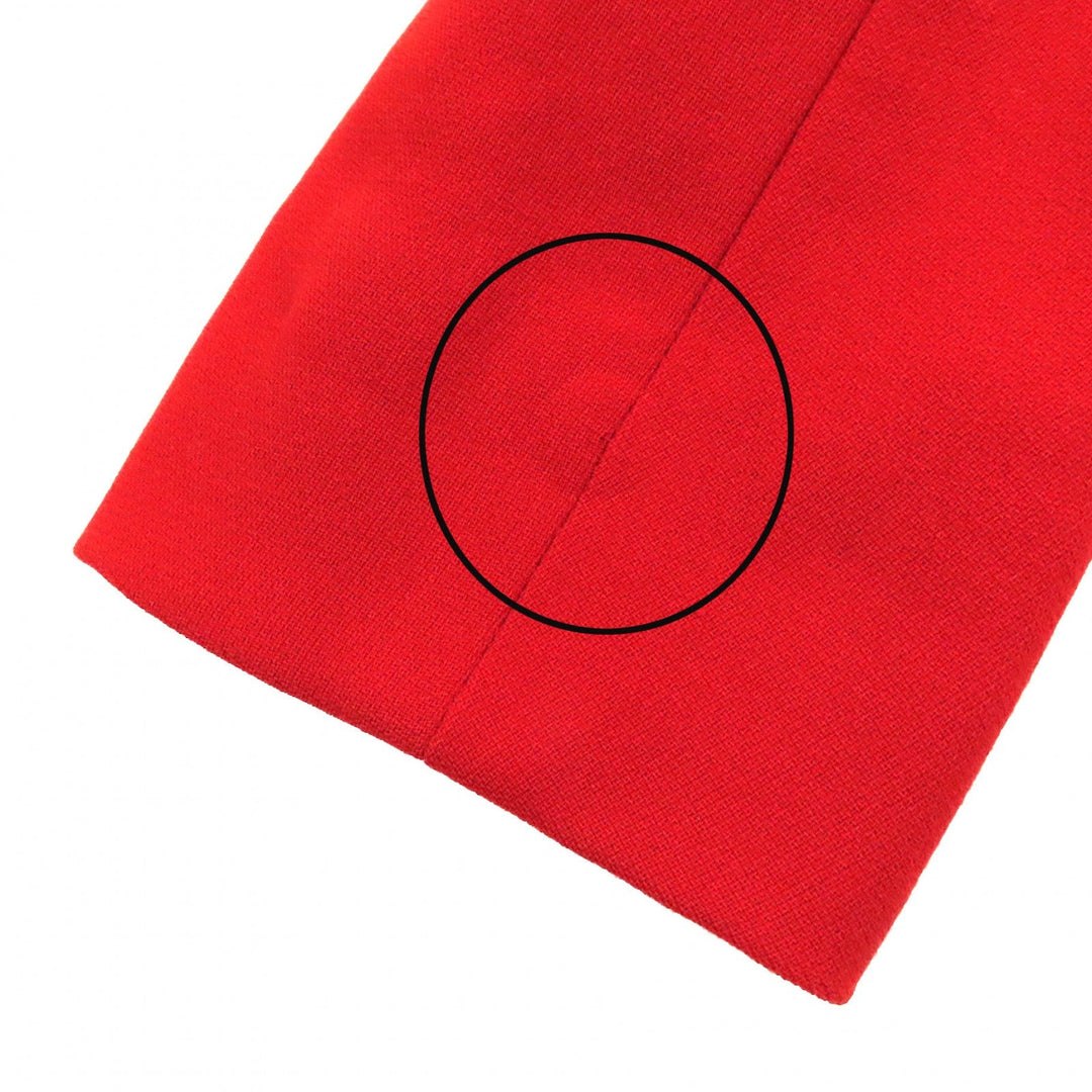HERMES setup Outer: 100% wool, Lining: 100% acetate Red type Vermilion Women Used Authentic