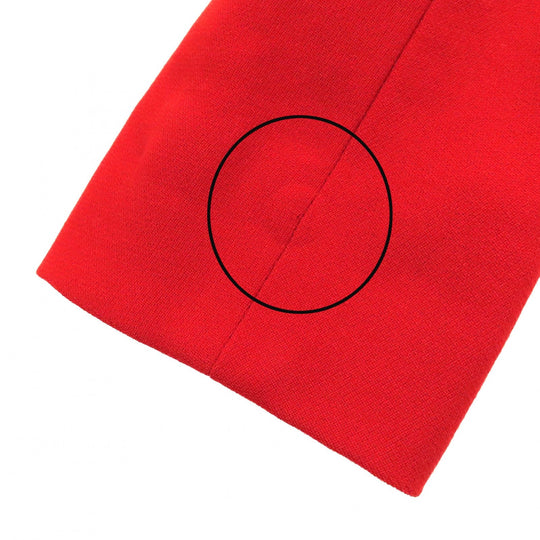 HERMES setup Outer: 100% wool, Lining: 100% acetate Red type Vermilion Women Used Authentic