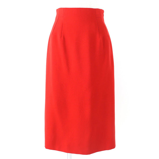 HERMES setup Outer: 100% wool, Lining: 100% acetate Red type Vermilion Women Used Authentic