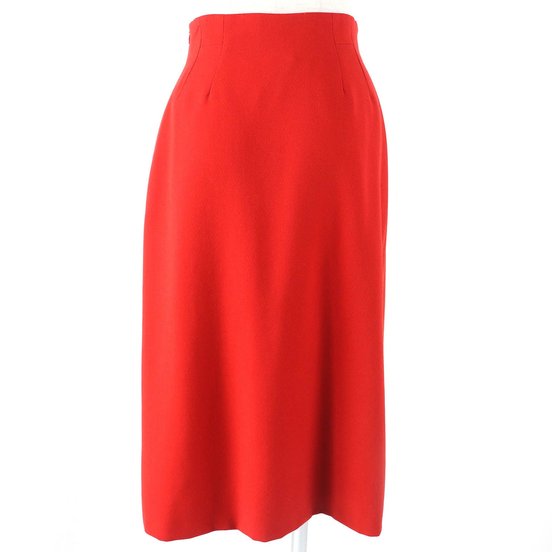 HERMES setup Outer: 100% wool, Lining: 100% acetate Red type Vermilion Women Used Authentic