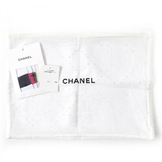 CHANEL knit 20C P62885 Main: 100% cashmere Navy Khaki Pink Women 34 Used Authentic