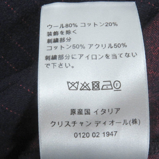 Dior HOMME Short sleeve T-shirt 213J637A0739 Main: 80% wool, Main: 20% cotton, Part: 50% cotton, Part: 50% acrylic Navy mens S Used Authentic
