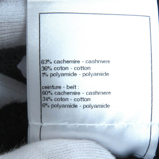 CHANEL one piece 23P P74559 Main: 63% cashmere, Main: 36% cotton, Main: 1% polyamide, Part: 60% cashmere, Part: 34% cotton Black Pink White Women 34 Used Authentic