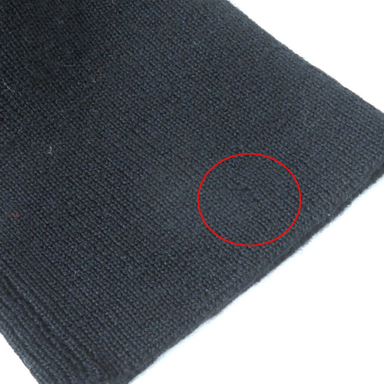 HERMES cardigan Main: 100% wool, Part: 100% wool, Part: 100% silk Black Navy Yellow type Women 38 Used Authentic