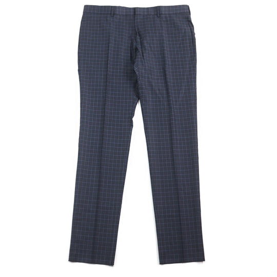 GUCCI Pants 244547 Outer: 100% wool, Lining: 100% rayon Navy type Check Pattern mens Used Authentic