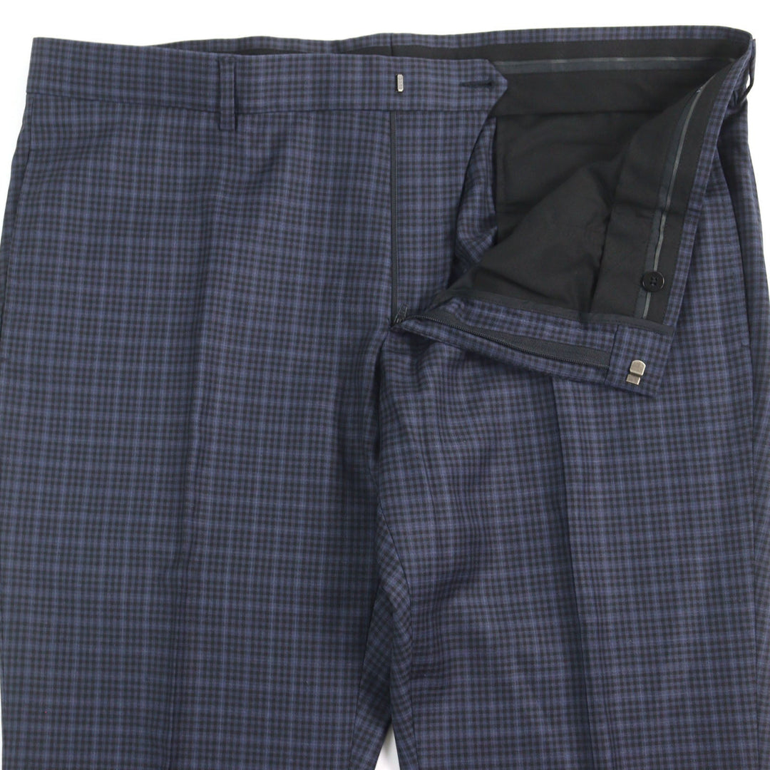 GUCCI Pants 244547 Outer: 100% wool, Lining: 100% rayon Navy type Check Pattern mens Used Authentic