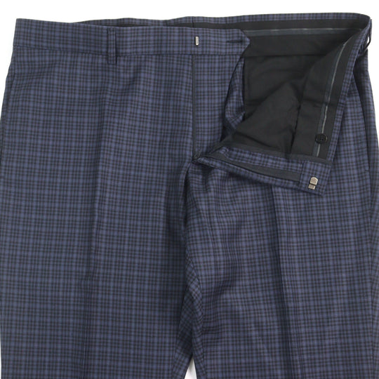 GUCCI Pants 244547 Outer: 100% wool, Lining: 100% rayon Navy type Check Pattern mens Used Authentic