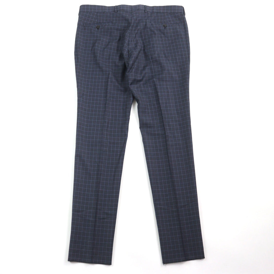 GUCCI Pants 244547 Outer: 100% wool, Lining: 100% rayon Navy type Check Pattern mens Used Authentic