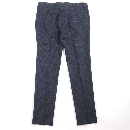 GUCCI Pants 244547 Outer: 100% wool, Lining: 100% rayon Navy type Check Pattern mens Used Authentic
