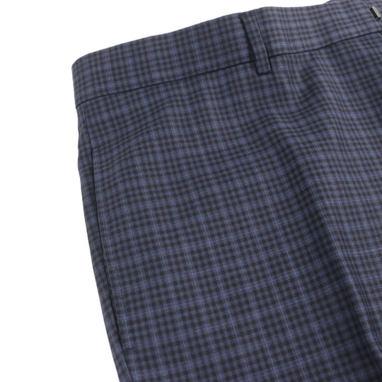 GUCCI Pants 244547 Outer: 100% wool, Lining: 100% rayon Navy type Check Pattern mens Used Authentic