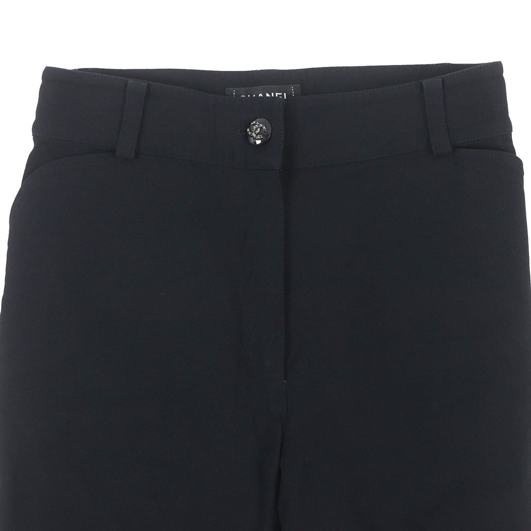 CHANEL Pants P70203 Outer: 69% acetate, Outer: 31% viscose, Lining: 100% silk black Women 36 Used Authentic