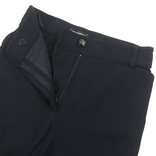CHANEL Pants P70203 Outer: 69% acetate, Outer: 31% viscose, Lining: 100% silk black Women 36 Used Authentic