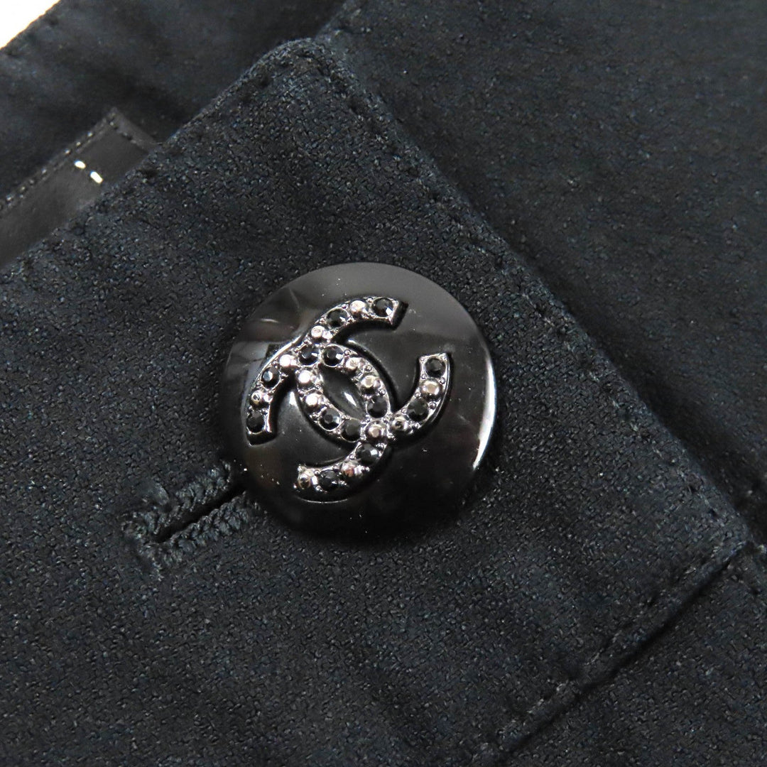 CHANEL Pants P70203 Outer: 69% acetate, Outer: 31% viscose, Lining: 100% silk black Women 36 Used Authentic