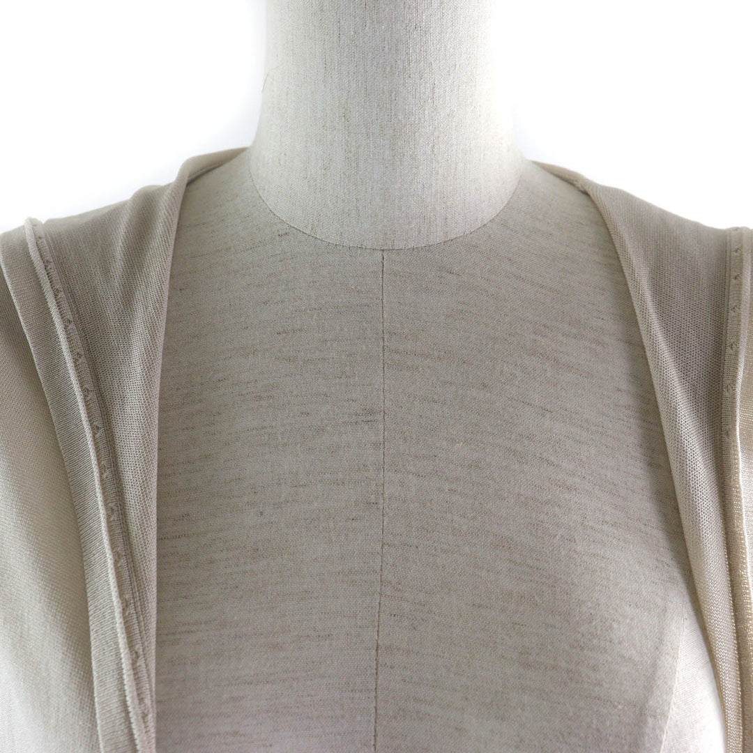 FOXEY cardigan 42125 Main: 77% rayon, Main: 23% nylon beige Women No size listed Used Authentic
