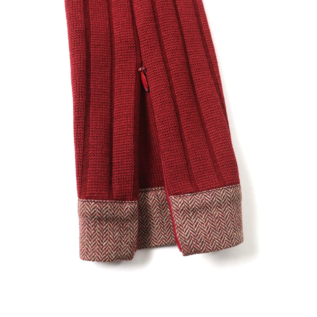 CELINE one piece Main: 100% wool, Lining: 66% acetate, Lining: 34% Bemberg Red type Women 40 Used Authentic