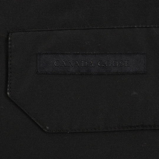 CANADA GOOSE Down jacket 2056MB Outer: 84% polyester, Outer: 16% cotton, Part: 100% nylon, Lining: 100% nylon, Part: 82% acrylic black Paradigm Chilliwack Bomber Black Label mens XS Used Authentic