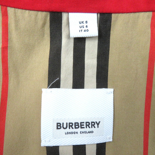 BURBERRY trench coat Outer: 100% cotton, Lining: 100% cotton, Sleeve lining: 100% viscose (rayon) Red Women 40 Used Authentic