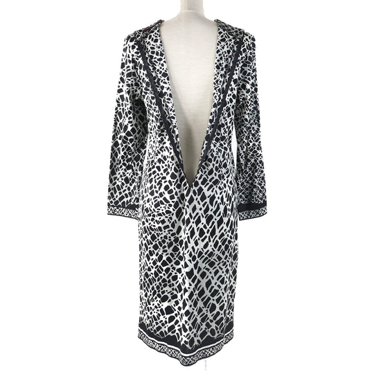LEONARD FASHION one piece Main: 100% cotton Black light gray Women L Used Authentic