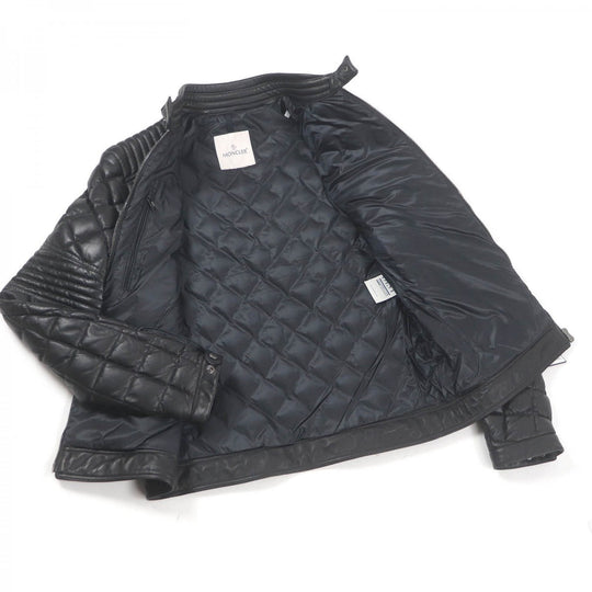 MONCLER Down jacket Sheep leather black BREITMAN 3