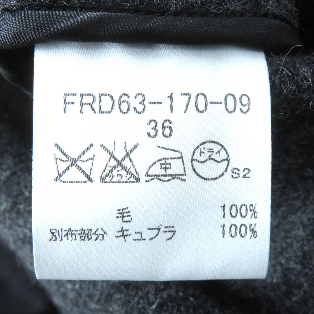 BURBERRY trench coat Outer: 100% cotton, Lining: cotton, Sleeve lining: cupra, Leather part: cowhide, Liner: 100% wool black Women 36 Used Authentic