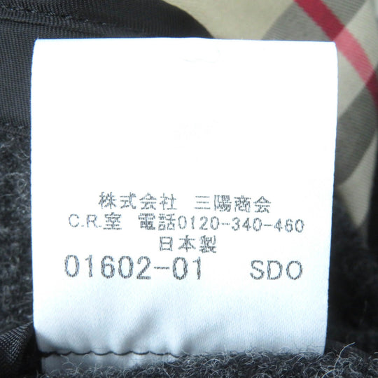 BURBERRY trench coat Outer: 100% cotton, Lining: cotton, Sleeve lining: cupra, Leather part: cowhide, Liner: 100% wool black Women 36 Used Authentic