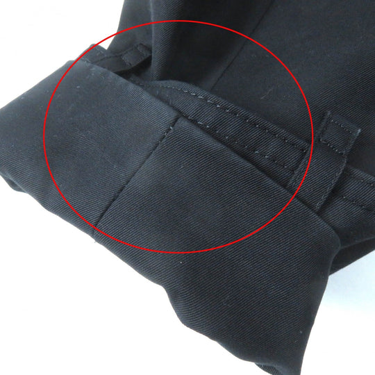 BURBERRY trench coat Outer: 100% cotton, Lining: cotton, Sleeve lining: cupra, Leather part: cowhide, Liner: 100% wool black Women 36 Used Authentic