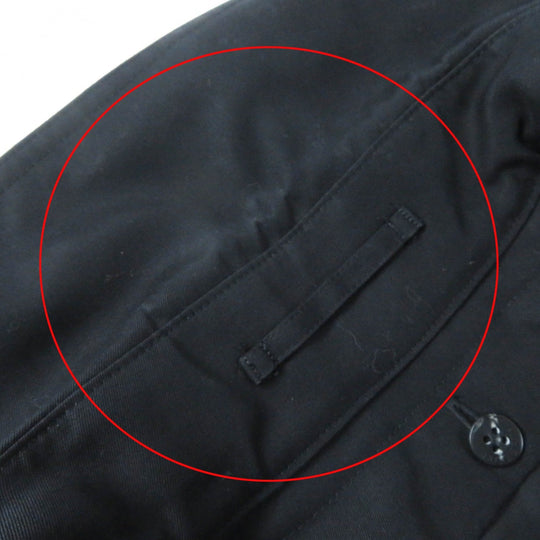 BURBERRY trench coat Outer: 100% cotton, Lining: cotton, Sleeve lining: cupra, Leather part: cowhide, Liner: 100% wool black Women 36 Used Authentic