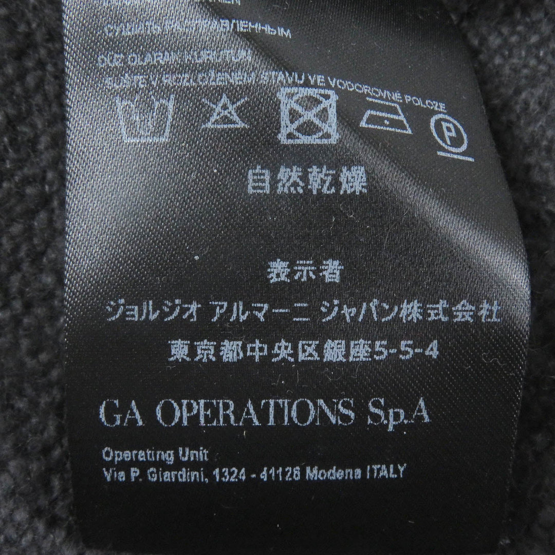 GIORGIO ARMANI knit Main: 87% cashmere, Main: 13% silk, Part: 50% mohair, Part: 32% polyamide, Part: 18% wool Grey Bordeaux mens 54 Used Authentic
