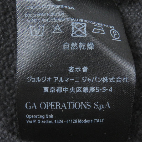 GIORGIO ARMANI knit Main: 87% cashmere, Main: 13% silk, Part: 50% mohair, Part: 32% polyamide, Part: 18% wool Grey Bordeaux mens 54 Used Authentic