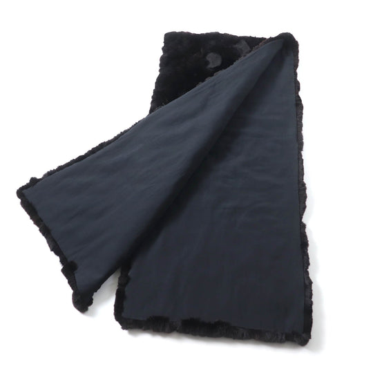 CHANEL Stall Main: 100% Orirug, Lining: 100% Silk Dark brown Women Used Authentic