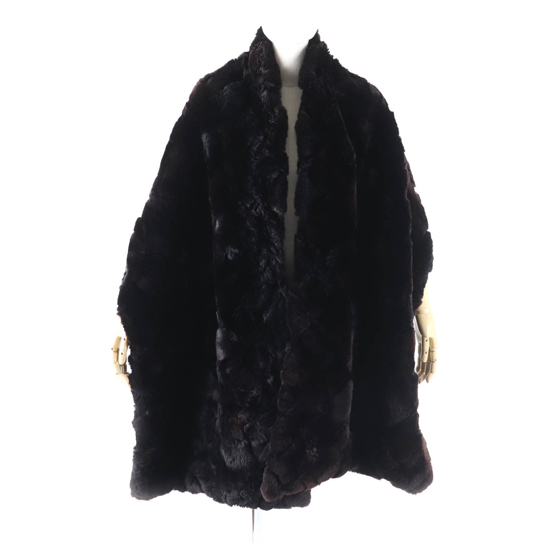 CHANEL Stall Main: 100% Orirug, Lining: 100% Silk Dark brown Women Used Authentic