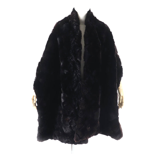CHANEL Stall Main: 100% Orirug, Lining: 100% Silk Dark brown Women Used Authentic