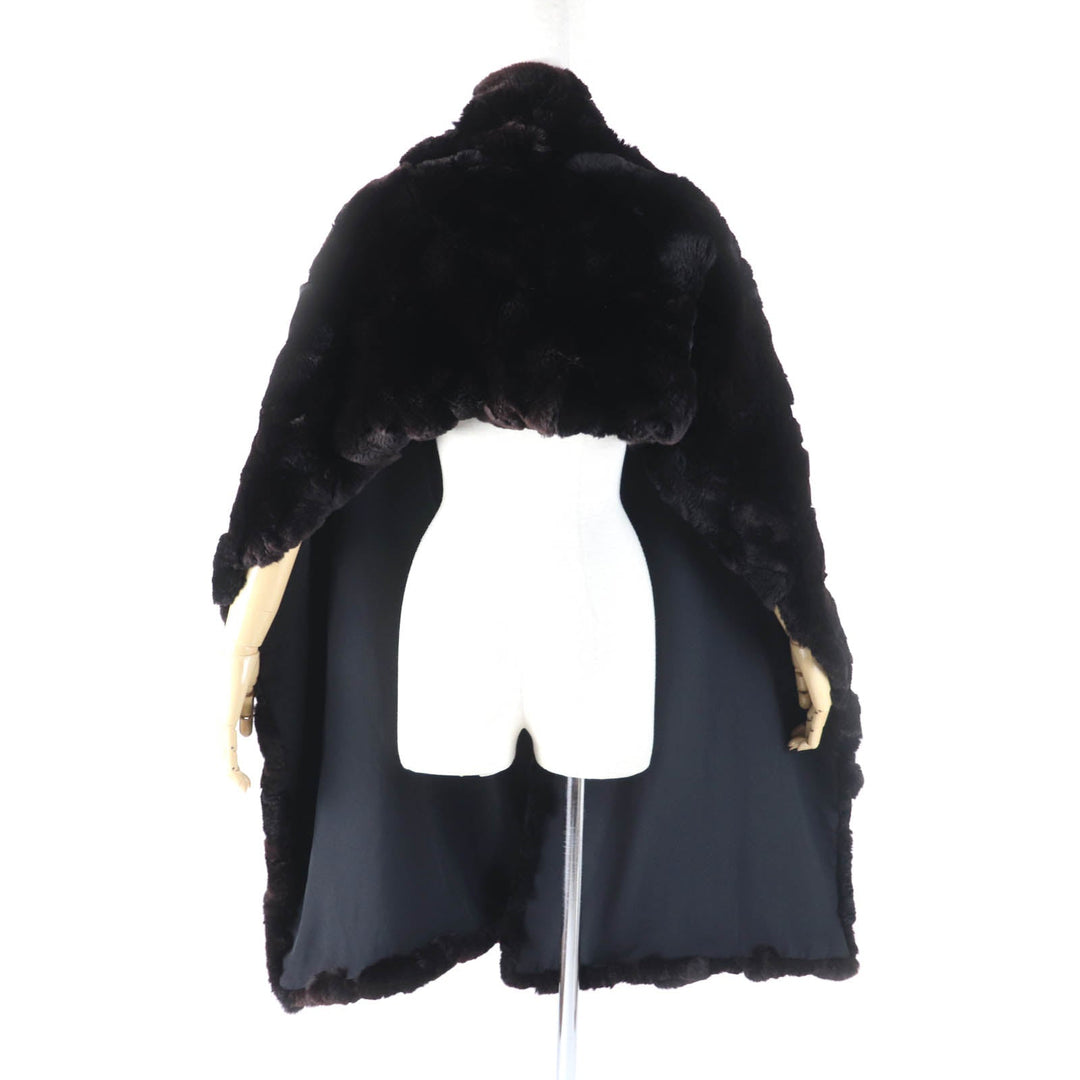CHANEL Stall Main: 100% Orirug, Lining: 100% Silk Dark brown Women Used Authentic