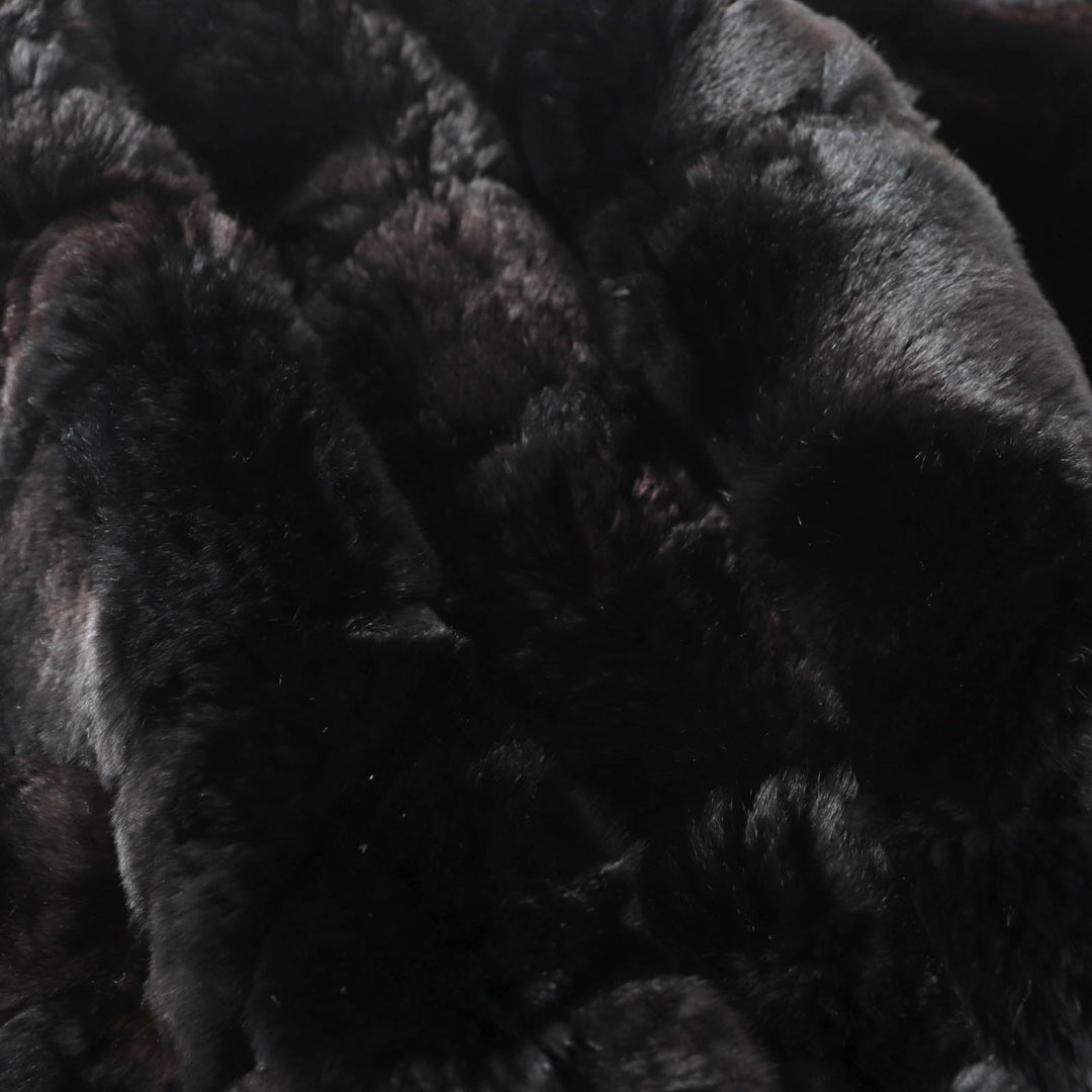 CHANEL Stall Main: 100% Orirug, Lining: 100% Silk Dark brown Women Used Authentic