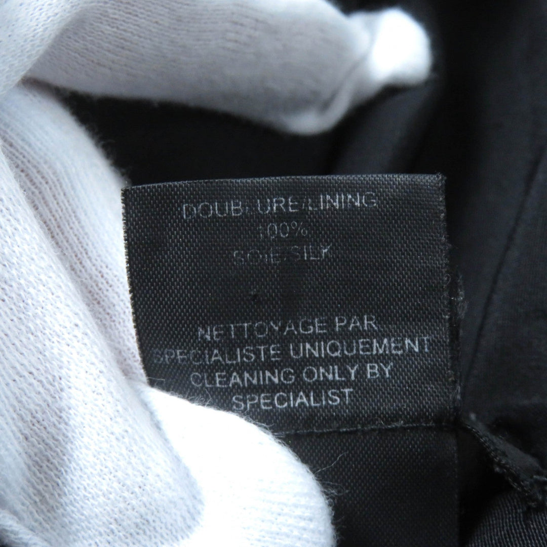 CHANEL Stall Main: 100% Orirug, Lining: 100% Silk Dark brown Women Used Authentic