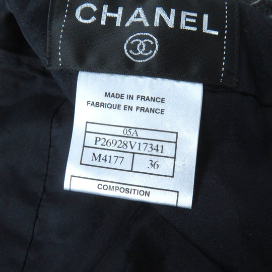 CHANEL setup 05A P26927 Outer: 50% polyamide, Outer: 50% mohair, Lining: 100% silk Black White Women 36 Used Authentic