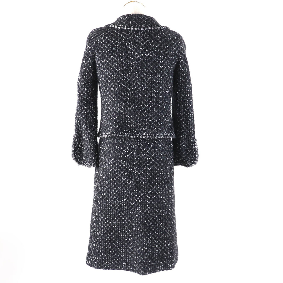 CHANEL setup 05A P26927 Outer: 50% polyamide, Outer: 50% mohair, Lining: 100% silk Black White Women 36 Used Authentic