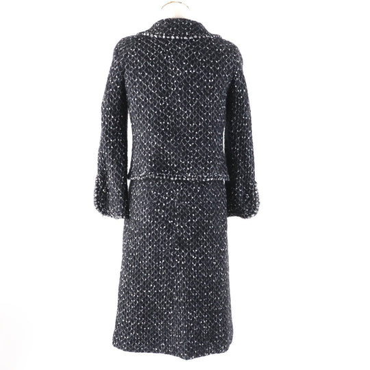 CHANEL setup 05A P26927 Outer: 50% polyamide, Outer: 50% mohair, Lining: 100% silk Black White Women 36 Used Authentic