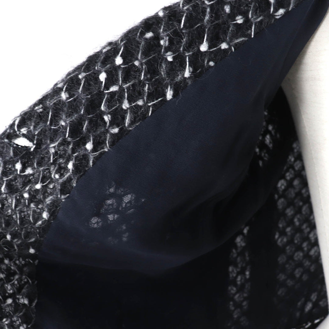 CHANEL setup 05A P26927 Outer: 50% polyamide, Outer: 50% mohair, Lining: 100% silk Black White Women 36 Used Authentic