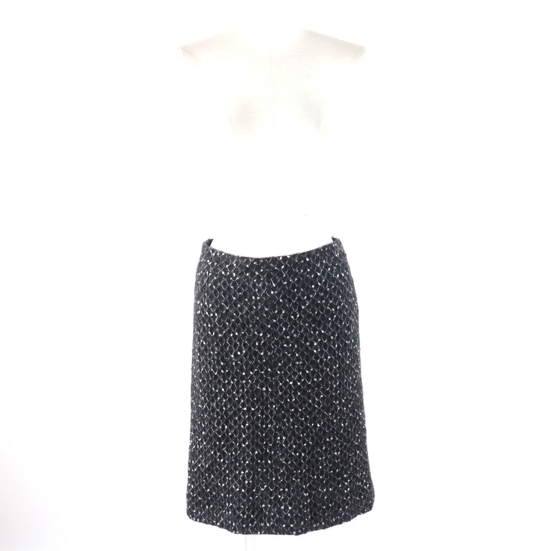 CHANEL setup 05A P26927 Outer: 50% polyamide, Outer: 50% mohair, Lining: 100% silk Black White Women 36 Used Authentic