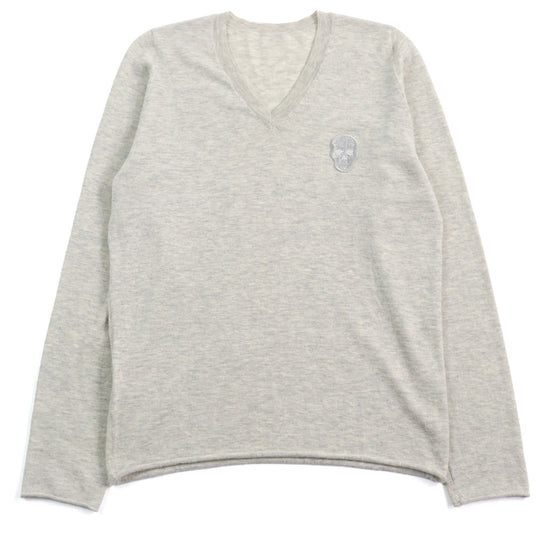 Lucien Pellat-Finet knit Main: 100% cashmere gray mens M Used Authentic
